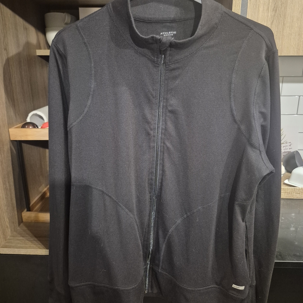 Athletic Works Black Full-Zip Women's Sweater Jacket